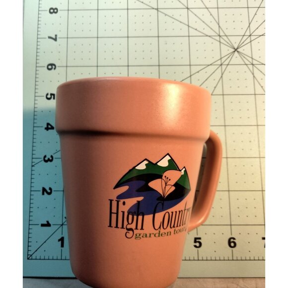 High Country Garden Tour Ceramic Mug Steamboat Springs Colorado Flower Pot Cup - Picture 6 of 9